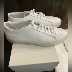 Common Projects Achilles Low 'Transparent Sole - White'  Italy Size 40